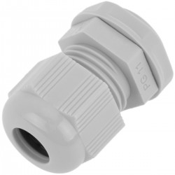 Prensaestopas de poliamida M16x1.5/10 gris claro