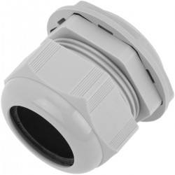 Prensaestopas de poliamida M50x1.5/18 gris claro