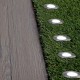 Foco LED de suelo de 6W 100mm con luz de color verde