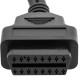 Cable de diagnóstico OBD2 3 pin macho y conector DC hembra compatible con Fiat