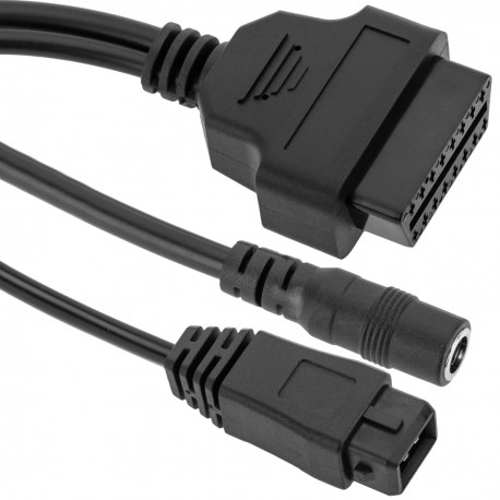 Cable de diagnóstico OBD2 2 pin macho y conector DC hembra compatible con vehículos del Grupo PSA