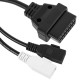 Cable de diagnóstico OBD2 2 pin doble macho compatible con Audi