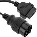 Cable de diagnóstico OBD2 20 pin macho compatible con automóvil BMW full pinout