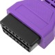 Cable de diagnóstico OBD2 violeta 16 pin macho compatible con software Fiat ECU Scan
