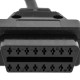Cable de diagnóstico OBD2 12 pin macho compatible con vehículos Renault 24.5cm