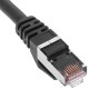 Cable de red ethernet LAN FTP RJ45 Cat.6a negro 25cm