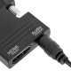 Conversor HDMI a VGA con audio estéreo analógico color negro