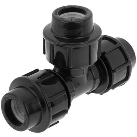 Pack de 5 unidades conexión T de polietileno 20 mm x 1/2“ para sistema de riego