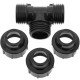 Pack de 5 unidades conexión T de polietileno 20 mm x 1/2“ para sistema de riego