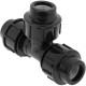 Pack de 5 unidades conexión T de polietileno 20 mm x 1/2“ para sistema de riego
