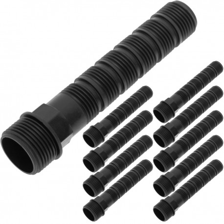 Pack de 10 unidades de bobinas recortables rosca hembra 1/2 - 3/4 pulgadas color negro
