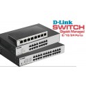 Switch Gigabit D-Link EasySmart 802.1QoS VLAN con soporte 19" y gestión - 16