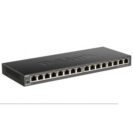 Switch 19" D-Link DGS-1016S 16p. Gigabit gestionable low profile
