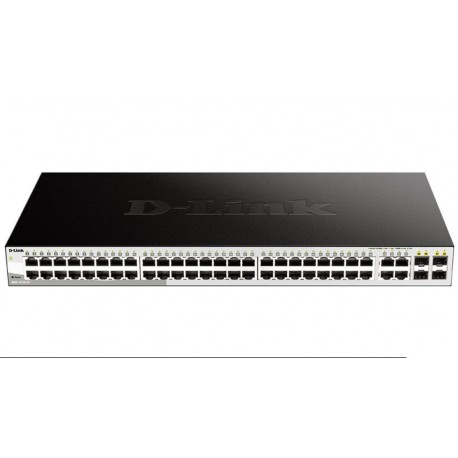 Switch 19" D-Link 48p Gigabit SFP 2 10G SFP+ DGS-1210-52