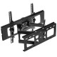 Soporte de pared giratorio e inclinable con nivel para pantalla de 30”- 65” VESA 400x600 60 kg negro