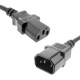 Cable eléctrico 3x1.5mm² IEC60320 C13-hembra a C14-macho 3m