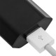 Fuente de alimentación USB de 220 VAC a conector USB A hembra 5VDC 1A y 5W de 1 puerto de color negro