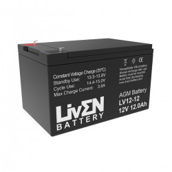 Batería AGM de 12V y 12Ah LiVEN