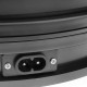 Base giratoria eléctrica de 25 cm. Plataforma rotatoria de color negro
