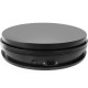 Base giratoria eléctrica de 25 cm. Plataforma rotatoria de color negro
