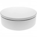 Base giratoria eléctrica de 40 cm. Plataforma rotatoria de color blanco