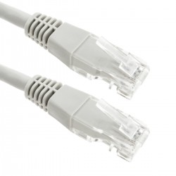 Cable de red ethernet Cat. 6 UTP de 40 m de color gris