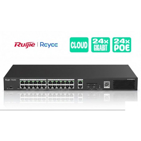 Switch 28p. Giga 2xSFP Cloud Managed 24xPoE+ - 370 W