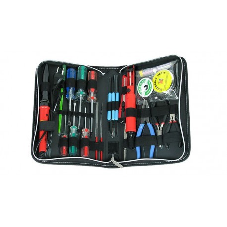 Kit de herramientas para mantenimiento electrónico 25 piezas