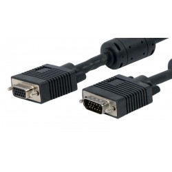 Cable de monitor VGA HD15 M/H doble apantallamiento