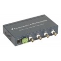 Transmisor/Receptor 4 canales activo UTP/BNC 1400 m