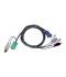 Cable SPHD 15 M + Audio/Micro a VGA M + USB y Audio/Micro + USB