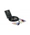 Conmutador KVM USB, DVI y audio 2.1 surround con mando a distancia