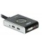 Conmutador KVM USB, DVI y audio 2.1 surround con mando a distancia