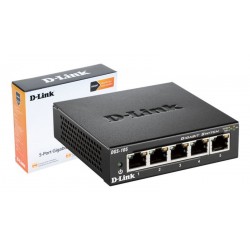 Switch D-Link para oficina Gigabit 10/100/1000 Mbps metálico