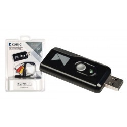 Adaptador de captura USB 2.0 Video e Audio externo
