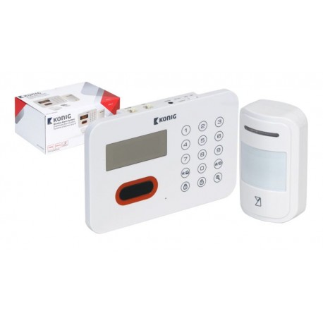 Sistema de alarma Wireless con marcación telefónica, Sensor de mov. y sensor de puerta/ventana