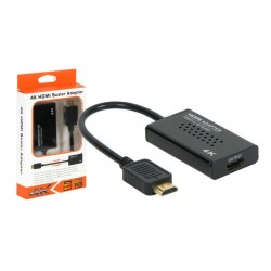 Conversor HDMI de 1080P a 4K negro